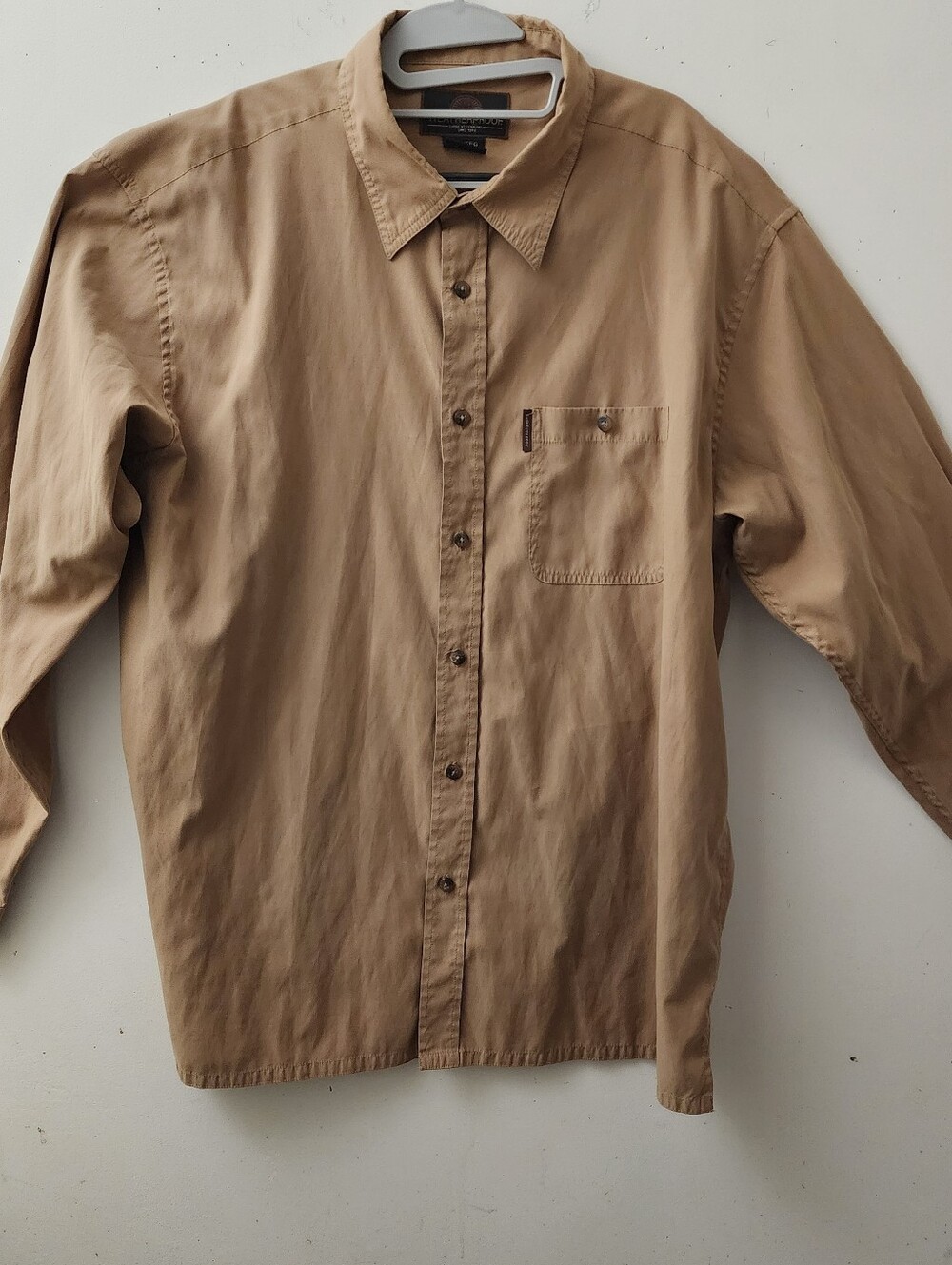 Weatherproof Garmet Company Men's XXL Chamois Shirt Camel Color Gorpcore  Casual